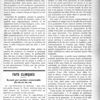 2248 - Page 2255 - Partie scientifique. A travers la presse. Presse anglaise. Traitement de la névralgie faciale chronique [(communication à la Royal Society of medicine, publiée par le Bril. med. Journ, 22 mai 1920)] / Faits cliniques. Dystocie par soudure cicatricielle des lèvres du col