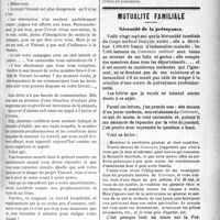 2316 - Page 2323 - Partie professionnelle. La vie syndicale et professionnelle. Les propharmaciens et le projet de loi "Vincent" sur l’exercice de la pharmacie / Mutualité familiale. Nécessité de la prévoyance