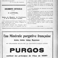 2334 - Page XXXV-2341 - Notes de médecine pratique. Traitement de la calvitie / Documents officiels. A l’officiel. Ministère de l’Hygiène, de l’Assistance et de la Prévoyance sociales