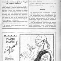 2344 - Page VII-2351 - Correspondance. Faut-il envoyer les notes d’honoraires au patron ou à son assurance ? / Les médecins sont-ils assujettis à l’impôt sur le chiffre d’affaires ?