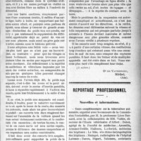 2382 - Page 2389 - Partie professionnelle. Automobilisme pratique. Le véhicule médical eu 1920-1921... / Reportage professionnel. Nouvelles et informations