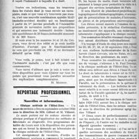 2447 - Page 2454 - Partie professionnelle. Mutualité familiale. L’indemnité-maladie / Reportage professionnel. Nouvelles et informations. Clinique médicale de l’Hôtel-Dieu