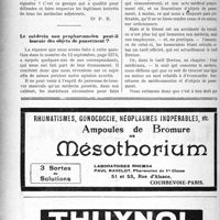 2453 - Page 2460-XXXIV - Le médecin non propharmacien peut-il fournir des objets de pansement ?