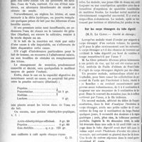 2487 - Page 2494 - Partie scientifique. A travers la presse. Traitement de la diarrhée des nourrisons au sein [(Toulouse Méd. 1 août 1920)] / Revue des sociétés savantes. Rétrécissement congénital ano-rectal, (Société de chirurgie) / Sur les corps étrangers du tube digestif, (Société de chirurgie) / Mort rapide sans accident local après appendicectomie à froid, (Société de chirurgie)