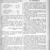 2508 - Page 2515 - Partie professionnelle. La vie syndicale et professionnelle. Tarif des soins aux pensionnés de guerre / Mutualité familiale. La combinaison C