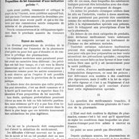 2556 - Page 2563 - Partie Professionnelle. L'exercice de la pharmacie. Proposition de loi émanant d’une initiative privée