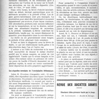 2617 - Page 2624 - Partie Scientifique. A travers la presse. L’ipéca à petites doses chez les nourrissons allaités artificiellement [(Pédiatrie prat. 15 août 1920)] / Fièvre typhoïde à forme sudorale [(Rev. méd. de l’Est. 1er août 1920)] / Les séquelles mentales de l’encéphalite léthargique [(Languedoc méd. 10 août 1920)] / L’adonalis vernalis dans les cardiopathies artérielles [(Journ. des Prat. 14 août 1920)] / Revue des sociétés savantes. Diastasis tibio-péronier traité par le vissage, (Société de chirurgie)