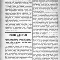 2745 - Page 2752 - Partie Scientifique. A travers la presse. Epilepsie et hystérie [(Presse médic. 8 septembre 1920)] / Hygiène alimentaire. Dangereux accidents causés par l’absorption de gâteaux à la crème (Saint-Honoré, choux et cornets à la crème, flans, sauce mayonnaise)