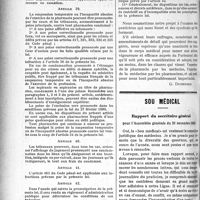 2761 - Page 2768 - Partie Professionnelle. L'exercice de la pharmacie. Projet de loi mis au point / Sou Médical. Rapport du secrétaire général pour l’Assemblée générale du 21 novembre 1920