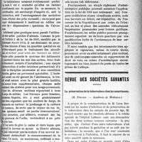 2806 - Page 2813 - Partie Scientifique. La lutte anti-alcoolique. Il faut interner les ivrognes et les buveurs / Revue des sociétés savantes. La préservation de la tuberculose chez les nourrissons, (Académie de Médecine)