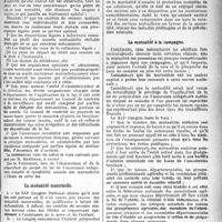 2820 - Page 2827 - Partie Professionnelle. Chronique de la mutualité. Le XIIe Congrès national de la Mutualité. L'assurance invalidité-maladie / La mutualité maternelle / La mutualité à la campagne / La lutte contre la tuberculose