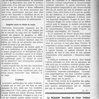 2878 - Page 2885 - Partie Scientifique. A travers la presse. Les médications du coeur chez les nourrissons [(La Médecine Infantile, mai 1920)] / Gangrène sénile et citrate de soude [(Gaz. des hôp. 1920, n° 81)] / L’aphasie [(Gaz. méd. du Centre, 15 septembre 1920)]