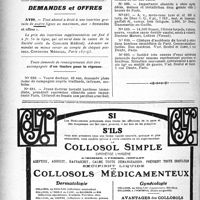 2917 - Page 2924-IV - Office de Renseignements du « Concours » / Demandes et offres