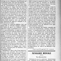 2934 - Page 2941 - Partie Scientifique. Médecine légale. La législation du viol, de l'outrage public et de l’attentat aux moeurs / Pathologie médicale. Les dysenteries