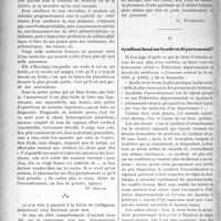 2953 - Page 2960 - Partie Professionnelle. La vie syndicale et professionnelle. L’encombrement / Syndicat local ou Syndicat départemental ?