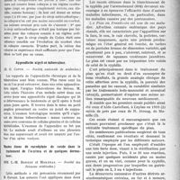 3076 - Page 3083 - Partie scientifique. Revue des sociétés savantes. Sociétés savantes de Lyon. Le sirop antiscorbutique du Codex est-il vraiment antiscorbutique ?, (Société médicale des hôpitaux) / Appendicite aiguë et tuberculose, (Société nationale de médecine) / Hautes doses de cacodylate de soude dans le traitement de l’eczema et de quelques dermatoses, (Société des Sciences médicales) / Thérapeutique appliquée. Le traitement du pian par le sulfarsénol, par le Dr P. Noel