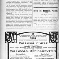 3107 - Page 3114-XXXVI - Correspondance. Sur le concours pour l’inspection des services d’hygiène / Notes de médecine pratique. Esthétique faciale