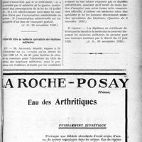 3110 - Page XXXIX-3117 - Documents officiels. A l’officiel. Frais de cure thermale d’un démobilisé / A propos du titre de médecin spécialiste des hôpitaux militaires