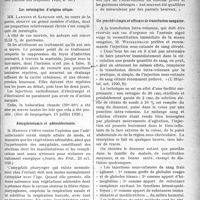 3142 - Page 3149 - Partie scientifique. A travers la presse. A propos de la médication digitalique [(Gazette des Hôpitaux 1920, n° 90)] / Les méningites d’origine otique [(Rev. de laryngologie, 15 juillet 1920)] / Amygdalotomie et adénoïdectomie [(Journ. des Prat. 23 oct. 1920)] / Un procédé simple et efficace de transfusion sanguine [(L’Hôpital, oct. 1920, B)]
