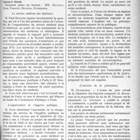3152 - Page 3159 - Partie Professionnelle. Le concours médical. Société civile du " Concours Médical. ". Assemblée générale du 21 novembre 1920