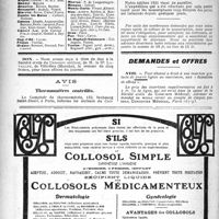 3181 - Page 3188-IV - Office de Renseignements du « Concours » / Membres du Concours exerçant dans les stations hivernales / Agenda memento du praticien / Demandes et offres