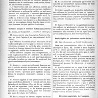 3203 - Page 3210 - Partie scientifique. Revue des sociétés savantes. Paris. Vaselinome récidivant, (Société de Chirurgie) / Ostéomes iliaques et ostéomes du brachial antérieur, (Société de chirurgie) / Faut-il opérer les jacksoniens en état de mal ?, (Société de chirurgie) / Elévation congénitale de l’omoplate, (Société de chirurgie)