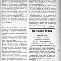 3210 - Page 3217 - Partie scientifique. Thérapeutique. Quelques généralités sur le traitement des maladies infectieuses / Bibliographie critique. Revue des Livres. Nouveau Traité de médecine, Fascicule I. Maladies infectieuses, par G. -H. Roger, F. Widal et P. -J. Teissier, chez Masson et Cie, éditeurs