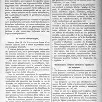 0026 - Page 25 - Partie Scientifique. A travers la presse. Presse française. L’allylthéobromine (théobromine injectable) [(Gaz. des Hôp, Paris, 1920, n° 99)] / La réussite thérapeutique [(Journ. des Prat, 30 oct. 1920)] / La réaction de Wassermann en dehors de la syphilis [(Gaz. des Praticiens, 1er nov. 1920)] / Traitement de certaines ulcérations spontanées des moignons [(Presse méd, 27 oct. 1920)]