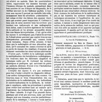 0033 - Page 32 - Partie Scientifique. Bibliographie critique. Revue des Livres. Traité de pathologie médicale et de thérapeutique appliquée, par Drs Sergent, Ribadeau-Dumas et L. Babonneix. Maloine / Comment moururent les Rois de France, par Dr G. J. Witkowski, Bibliothèque des curieux, Paris / La pouponnière, par Dr V. Wallich, Masson, Paris