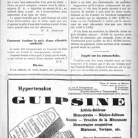 0058 - Page XXXI-57 - Correspondance. Au Dr Decourt / Comment évaluer le prix d’une clientèle médicale / Impôt sur les automobiles
