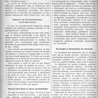 0091 - Page 90 - Partie Scientifique. A travers la presse. Presse française. L’endocardite gonococcique [(Année méd, nov. 20)] / Diagnostic des hydropneumothorax à petit épanchement [(Bull. méd, 6 nov. 1920)] / Fausses tuberculoses de nature psychopathique [(Bull. méd, 13 nov. 1920)] / Psychologie et thérapeutique des obsessions [(Journ. des Prat)]