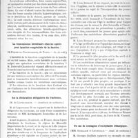 0096 - Page 95 - Partie Scientifique. Revue des sociétés savantes. Les principes actifs de quelques plantes médicinales populaires, (Académie de médecine) / Les faux adénoïdiens, (Académie de médecine) / La transmission héréditaire chez les opérés pour luxation congénitale de la hanche, (Ac. de méd) / Sur la déclaration obligatoire du trachome, (Académie de médecine) / L’incorporation des jeunes soldats, (Académie de médecine) / Un cas de contagion d’encéphalite léthargique, (Acad. de médecine)