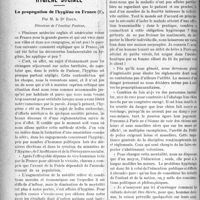 0113 - Page 112 - Partie Professionnelle. La vie syndicale et professionnelle. Syndicat des médecins de la Haute-Ardèche / Hygiène sociale. La propagation de l’hygiène en France