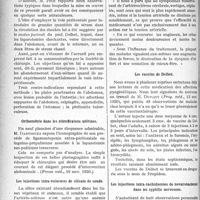0155 - Page 154 - Partie Scientifique. A travers la presse. Presse française. Injections massives de sérum par la vole intra-péritonéale [(Méd. Internat. Illust, nov. 1920)] / Orthométrie dans les rétroflexions utérines [(Presse méd, 10 nov. 1920)] / Les injections intra-veineuses de silicate de soude / Les vaccins de Delbet [(Prog. méd, 13 nov. 1920)] / Les injections intra-rachidiennes de novarsénobenzol dans les syphilis nerveuses [(Paris méd, 13 nov. 1920)]