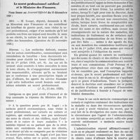 0168 - Page 167 - Partie Professionnelle. Législation fiscale. Le secret professionnel médical et le Ministre des Finances
