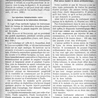 0215 - Page 214 - Partie Scientifique. A travers la presse. Le liquide céphalo-rachidien dans l’intoxication oxycarbonée [(Presse méd, 13 nov. 1920)] / Les injections intratrachéales vraies dans le traitement de la tuberculose chronique [(Journ. méd. franç, mai 1920)] / Pour mieux manier le sérum antidiphtéritique [(L’Hôpital, nov. 1920 A)]