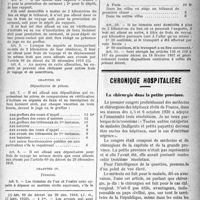 0240 - Page 239 - Partie Professionnelle. Médecine légale. Le nouveau Tarit des expertises civiles. Décret du 27 décembre 1920 / Chronique hospitalière. La chirurgie dans la petite province
