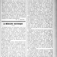 0244 - Page 243 - Partie Professionnelle. Chronique hospitalière. La chirurgie dans la petite province / La médecine historique
