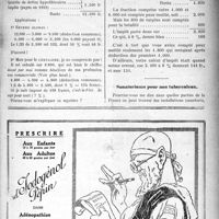 0250 - Page XXXI-249 - Correspondance. Calcul de l’impôt sur le revenu / Sanatoriums pour non tuberculeux