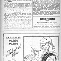 0261 - Page 260-IV - Office de Renseignements du " Concours " / Demandes et offres / Correspondance. A propos de lettres non signées