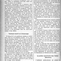 0281 - Page 280 - A travers la presse. Presse française. Traitement des tumeurs malignes primitives de la peau [(Languedoc méd, 10 nov. 1920)] / Traitement abortif de la blennorragie [(Journ. de méd. de Paris, 20 nov. 1920)] / Influence de l’état intestinal sur l’artério-sclérose [(Gaz. des Prat, 15 nov. 1920)] / La prothèse caoutchoutée dans l’épilepsie jaksonienne [(Rev. méd. de l’Est. 15 nov. 1920)]