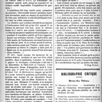 0291 - Page 290 - A travers la presse. Climatothérapie. Laënnec à Kerlouarnee / Bibliographie critique. Revue des Thèses. Contribution à l’étude de l’infarctus hémorragique de l’intestin grêle par thrombo-phlébite au cours des cirrhoses du foie, par Dr Maurice Rouvière