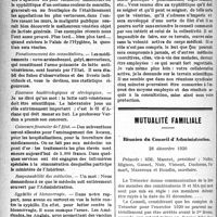 0305 - Page 304 - Partie Professionnelle. Hygiène et prophylaxie. La lutte antivénérienne dans la population civile / Mutualité familiale. Réunion du Conseil d’Administration, 28 décembre 1920
