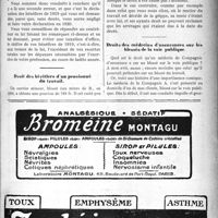 0314 - Page XXIX-313 - Correspondance. Impôt sur les bénéfices médicaux / Droit des héritiers d’un pensionné du travail / Droits des médecins d’assurances sur les blessés de la voie publique