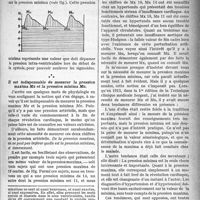 0338 - Page 337 - Partie Scientifique. Clinique médicale, Hôpital tenon. Leçons cliniques sur la pression artérielle. Introduction à la pratique sphygmomanométrique, par le Dr Camille Lian. Deux mots de physiologie / Il est indispensable de mesurer la pression maxima Mx et la pression minima Mn