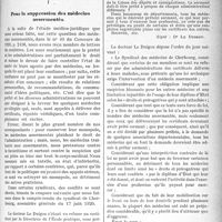 0364 - Page 363 - Partie Professionnelle. Lavie syndicale et professionnelle. Pour la suppression des médecins assermentés