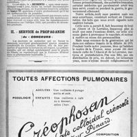 0397 - Page 396-IV - Jurisprudence. Bail. La clause d’habitation bourgeoise n’exclut pas l'exercice d’une profession libérale. Cass. ch. civile. 25 octobre 1920 / Agenda-memento du praticien / Service de propagande du « concours » / Correspondance. Echos d’Alsace et de Lorraine désannexées. Les dangers de la propagande pangermaniste
