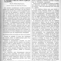 0407 - Page 406 - Partie Scientifique. Pathologie médicale. Manifestations ostéo-articulaires, cutanées et méningées dans les fièvres typho-paratyphoïdes