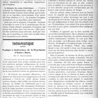 0422 - Page 421 - Partie Scientifique. Séméiologie clinique. Les dyspnéiques. Comment les soulager ? / Thérapeutique. Posologie et Indications de la Strychnine à hautes doses