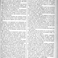 0450 - Page 449 - Partie Professionnelle. Un procès en responsabilité professionnelle pour faute lourde commise par un médecin. Tribunal de Nîmes (Chambre correctionnelle). Jugement, (8 décembre 1920) / L'expertise contradictoire
